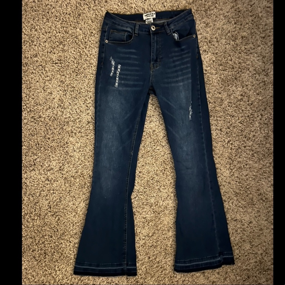 Stretchy flare jeans